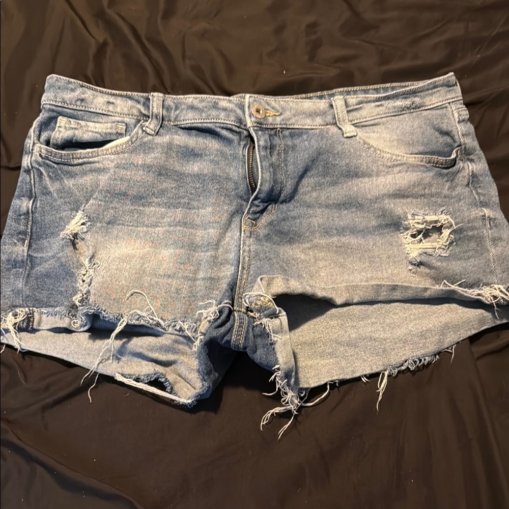 Distressed Denim Women's Shorts